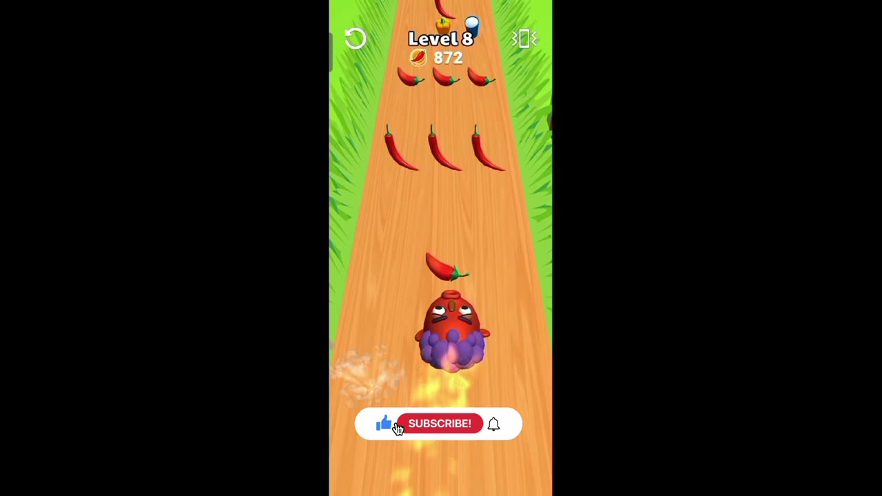🌶️Chill Running 🔥Hot chilli Boy runner and eat chilli ||#short