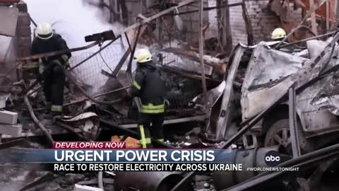 Ukraine faces power crisis as temperatures drop below freezing
