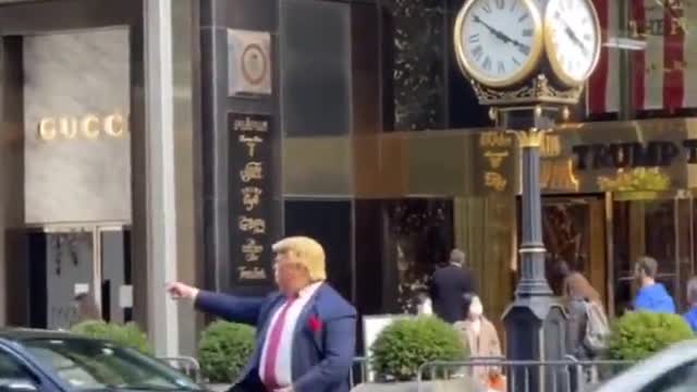 Trump's days as a traffic policeman fyp# new york