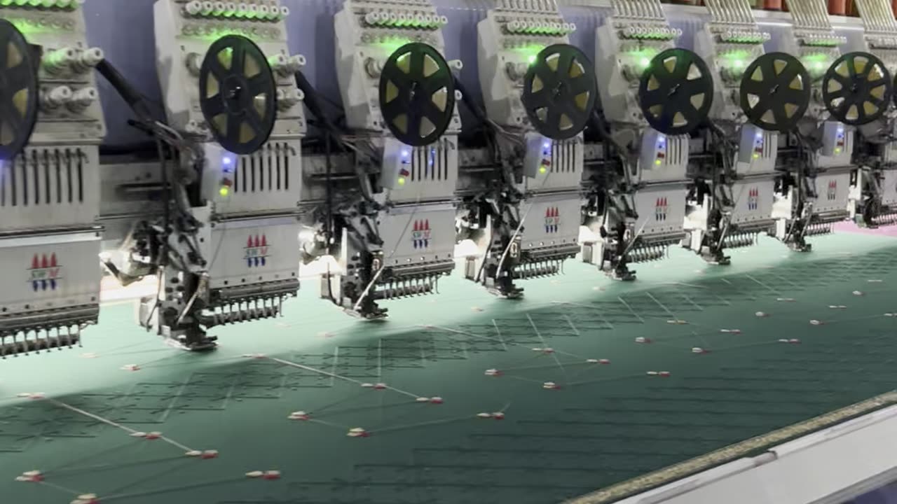 Embroidery Machines Labors Working