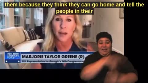 MTG discusses the support for her to replace two RINOs