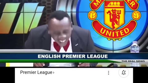 The newsman laughed funny, Wauuu.. LIVERPOLL VS MU, 7 VS 0.