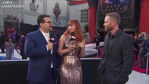 Shawn Ashmore keeps it cool at the X-Men Dark Phoenix world premiere!