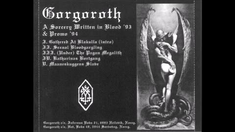 gorgoroth - 1993 - A Sorcery Written In Blood (Demo 1993 & Promo 1994)