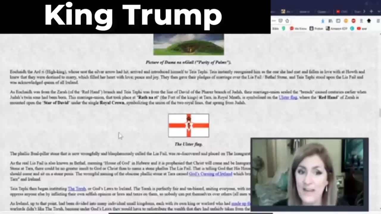 Melissa Redpill "King Trump?! The Stone of Destiny and Saving Israel" Report 1