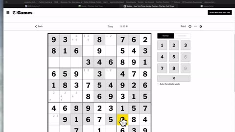Sudoku 2023-05-30 easy