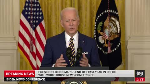 Biden holds first press confrence of 2022.