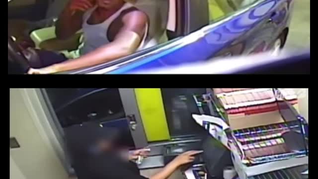 Extra Footage Of Drive Thru Robbery Man!!!!