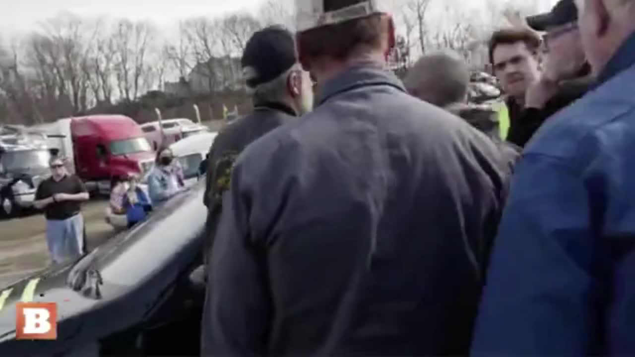 Jacob Wohl and Jack Burkman Run Out Of Trucker Rally 3-5-2022