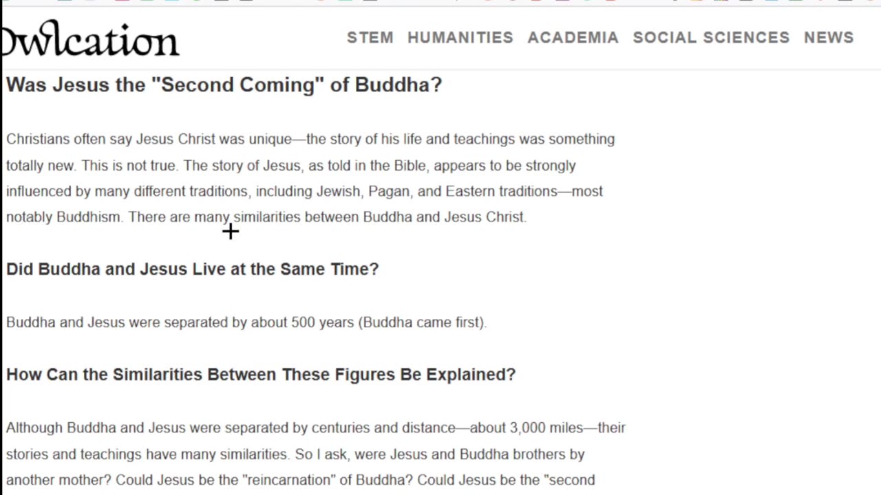 The Similarities Between Jesus and Buddha