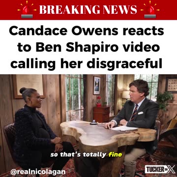 Candace Owens Reacts To Ben Shapiro Video