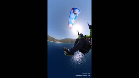 Man saved by rescue boat after paraglider gets tangled