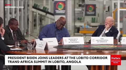 EMBARRASSING: President Biden falls asleep in the middle of a summit with African leaders.