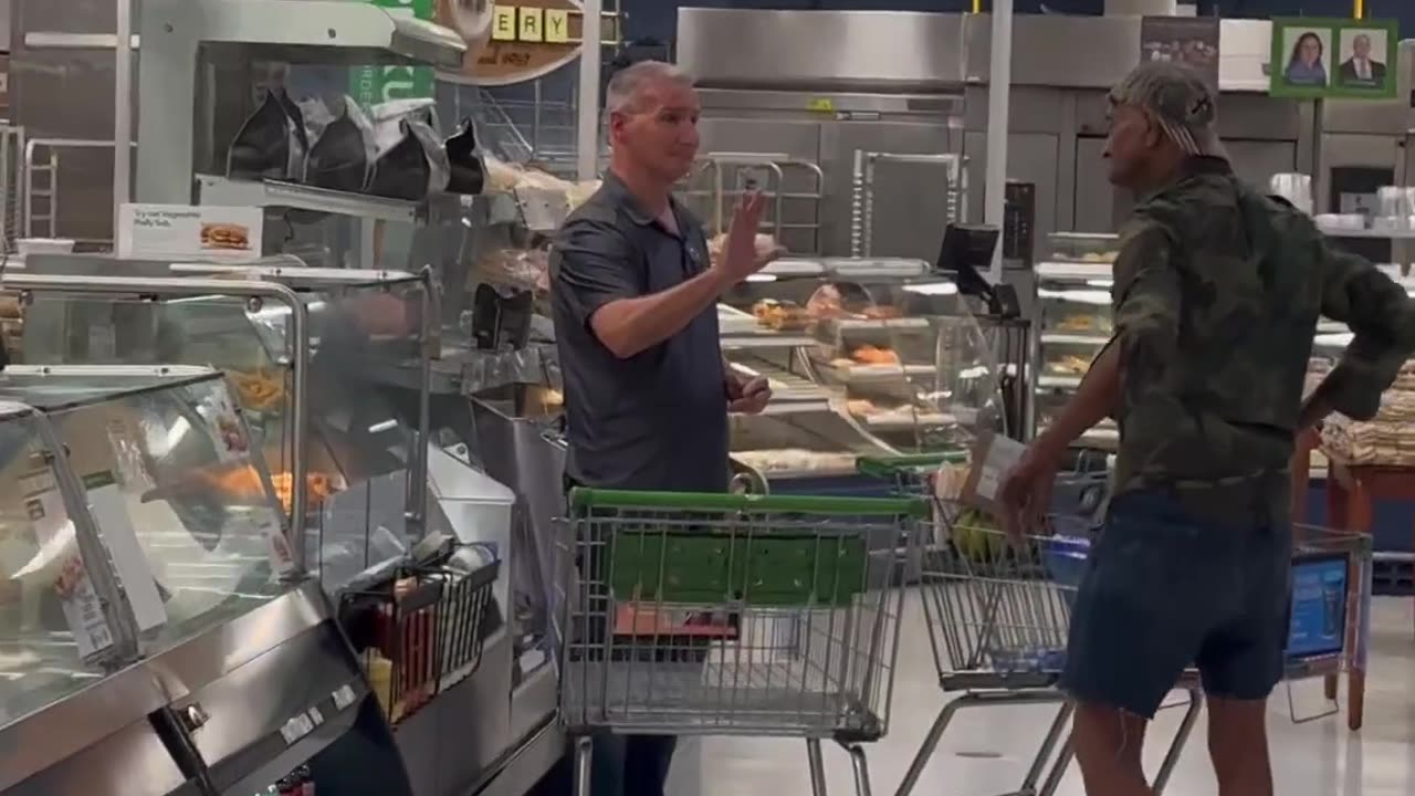 Angry Man Rages Inside Of Grocery Store