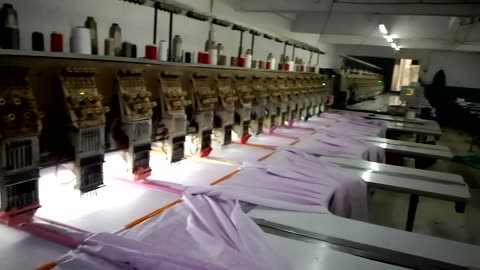 Embroidery machine computer work