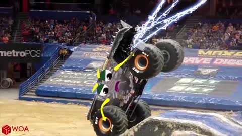 Crazy Monster Truck Freestyle Moments | Monster Jam highlights 2020