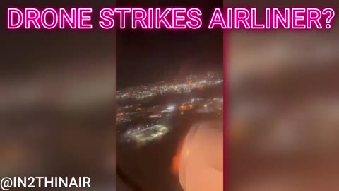 🚨#BREAKING! DRONE Strikes AIRLINER over New York City!? (Or was it a Bird Strike?) 🤔