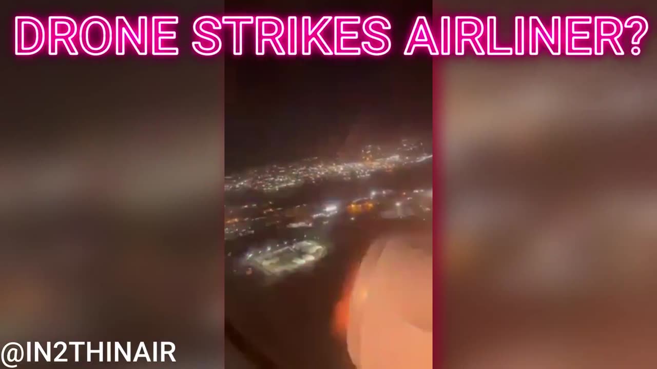 🚨#BREAKING! DRONE Strikes AIRLINER over New York City!? (Or was it a Bird Strike?) 🤔