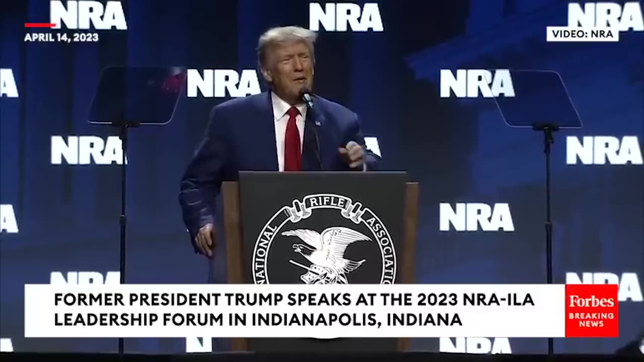 HAPPENING NOW- Former President Donald Trump Touts His 2nd Amendment Record