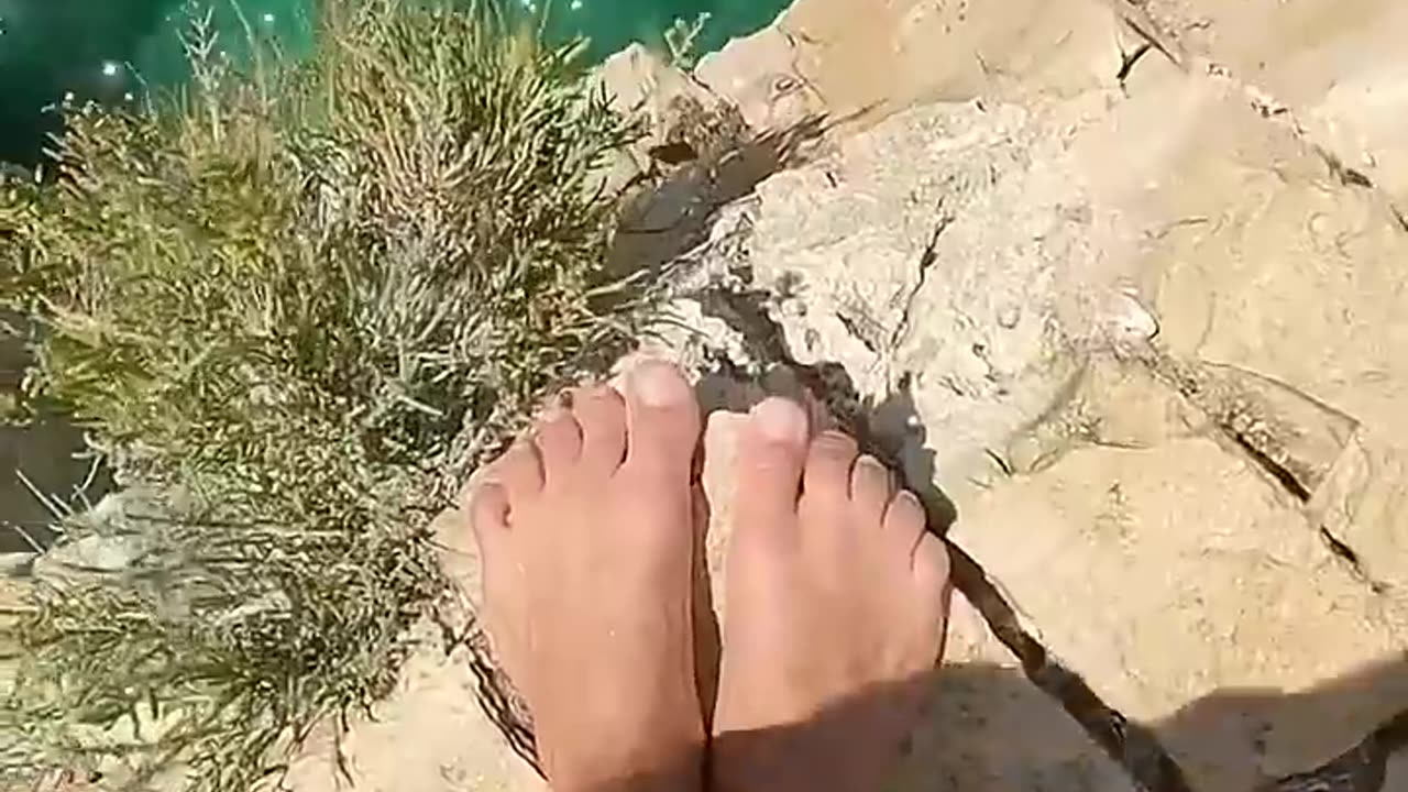 POV cliff dives up to 27m 🤯 #shorts