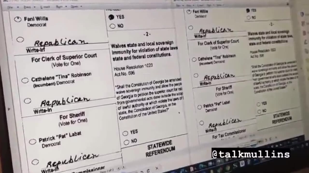 Footage showing duplicated ballots counted during 2020 Fulton County election