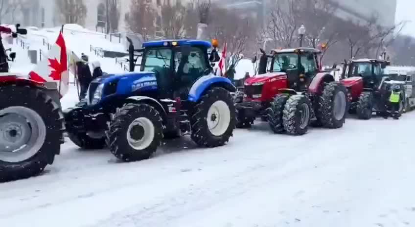 BEAUTIFUL FREEDOM FARMERS HOLDING THE LINE IN QUEBEC