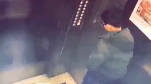 Man Traps Himself in Elevator
