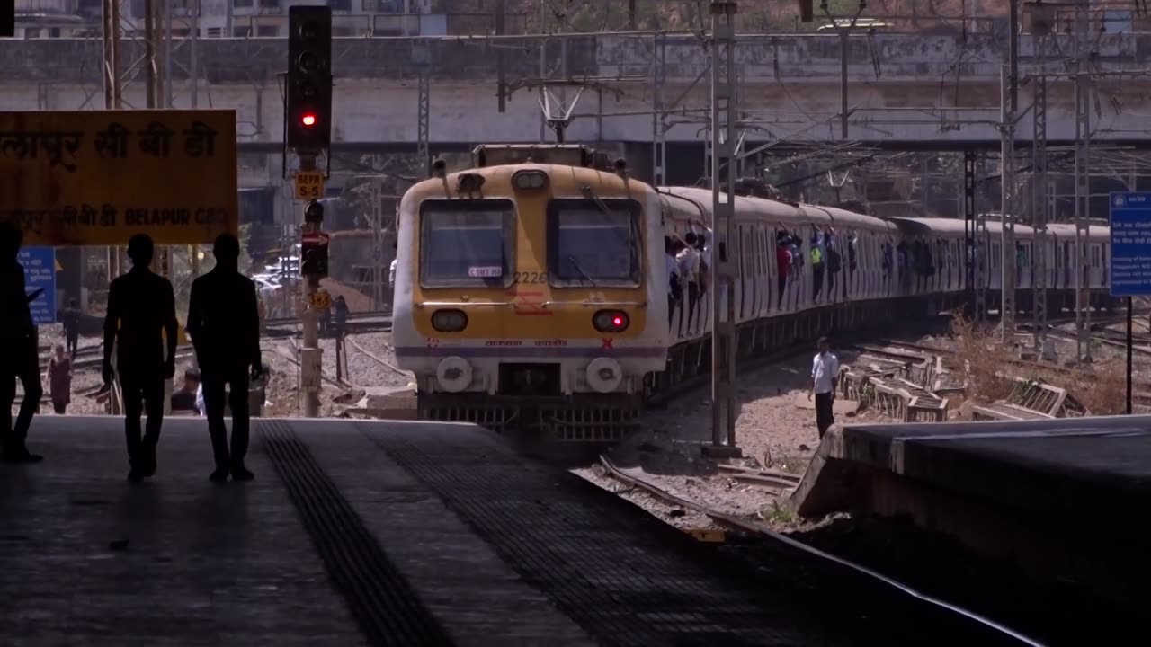 mumbai local train stock footage | no copyright video | Nature Traveling