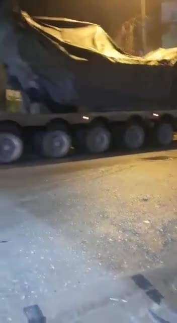 More footage of the transfer of Turkish military equipment