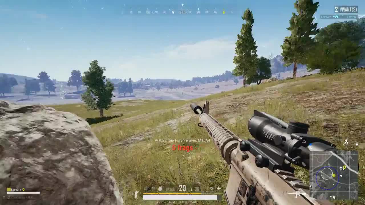 PUBG FR - TOP 1 - Le doux bruit d'un M16 silencieux