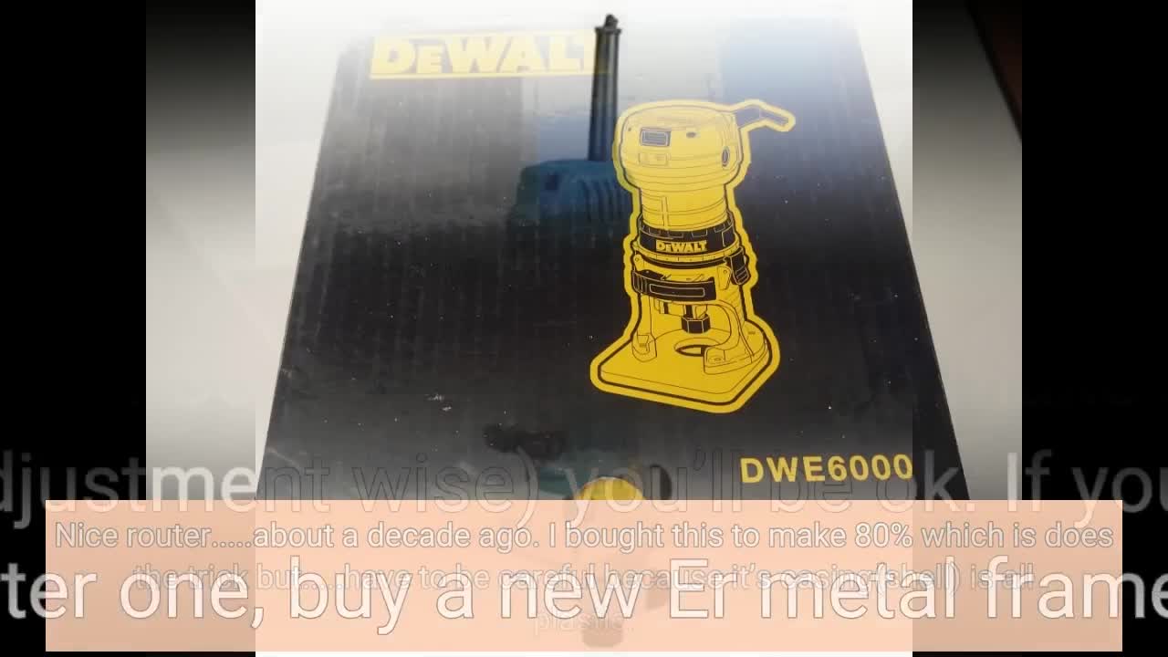 DEWALT DWE6000 4.5-Amp Single Speed 1/4-Inch Laminate Trimmer-Overview