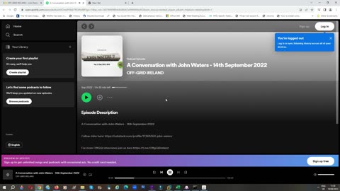 A Conversation with John Waters-Off Grid Ireland 14th September 2022