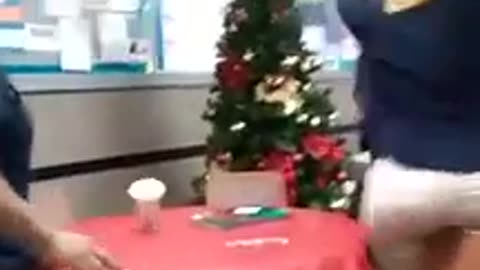 Walmart Christmas Party Fight
