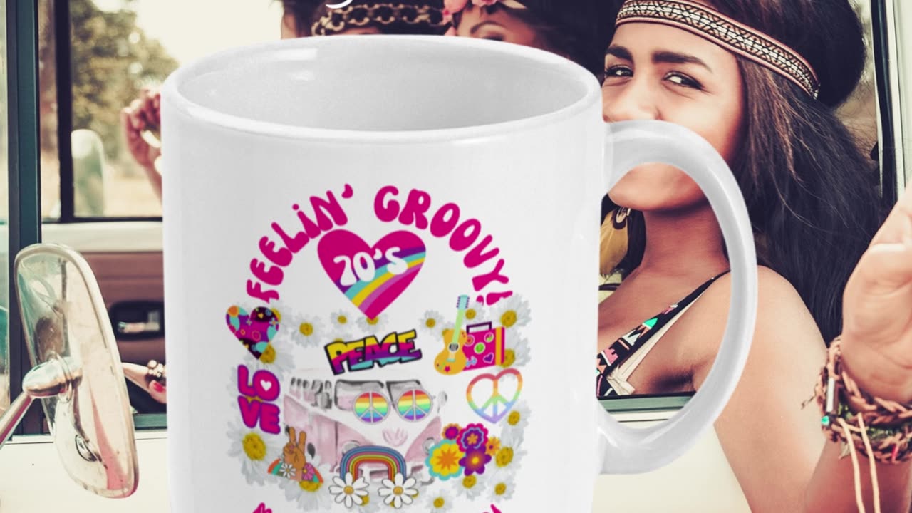 FEELIN GROOVY Mug by Welovit - 11oz / 325ml ✌️