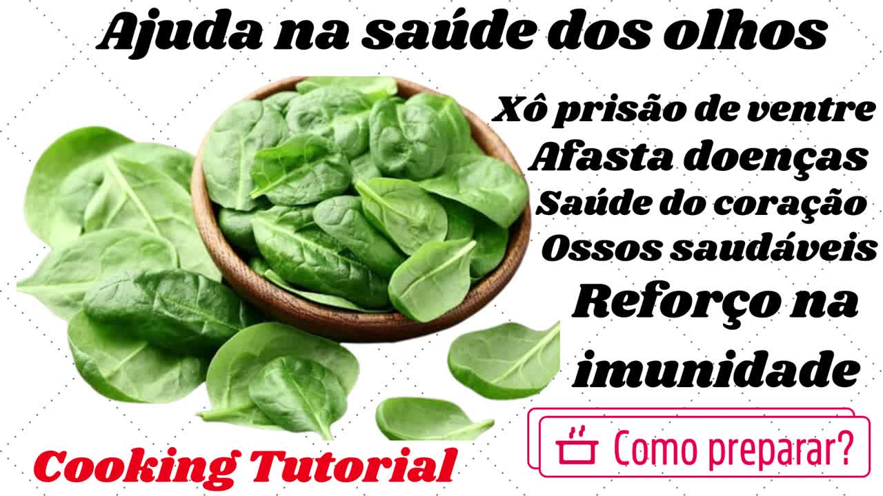 { ESPINAFRE } RICO EM FERRO CÁLCIO FÓSFORO E VITAMINAS A E B