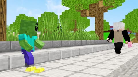 Monster school Baby Zombie Dream - Sad Story - Minecraft Animation