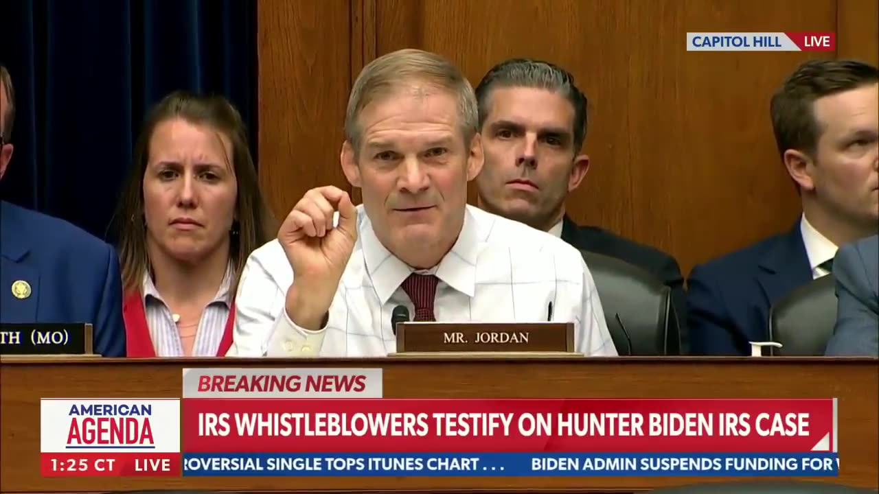 Jim Jordan to Shapley: Weiss no longer has authority because you told truth to IRS