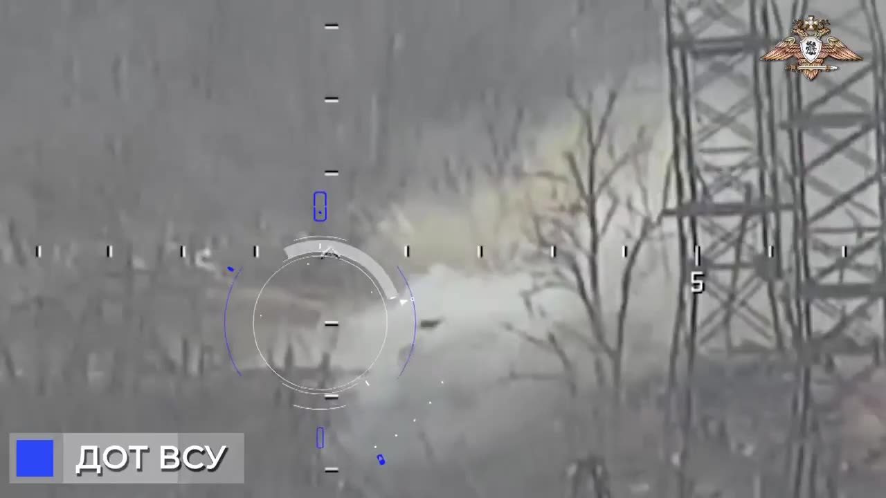 anti-tank missile of the special forces unit hit the enemy pillbox