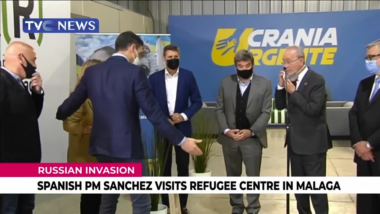 (SEE VIDEO) Spanish PM Sanchez Visits Refugee Centre in Malaga