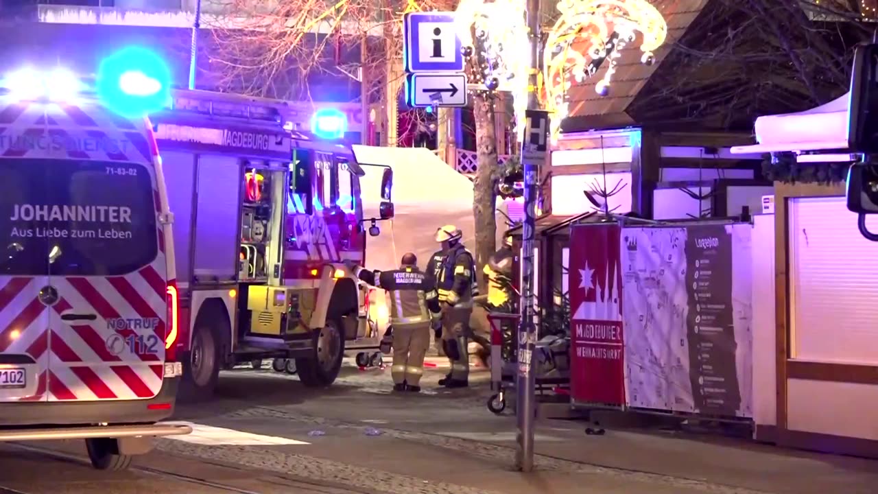 Child among dead after driver rams into German Christmas market