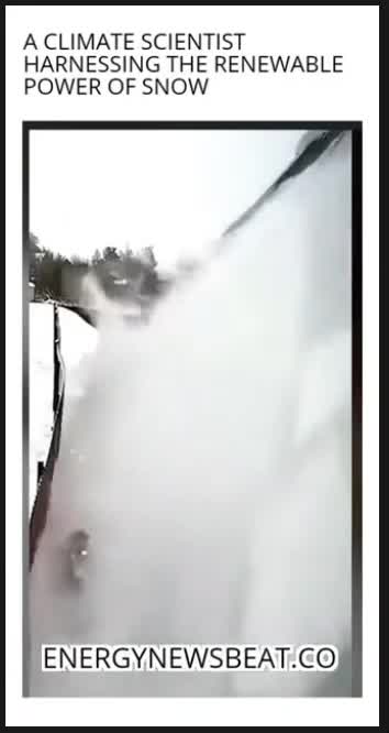 Climate scientist harness the power of snow - Turn up the sound