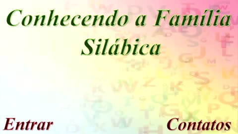 Conhecendo a Família Silábica