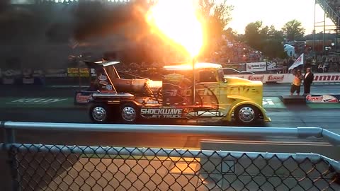 2015 Shockwave Jet Truck Lifts Asphalt at Summit Motorsports Park