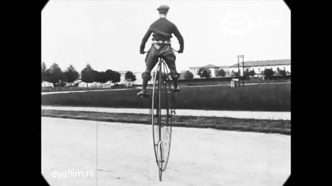 Bicycle models from the 1818–1890 era (from a 1915 documentary)