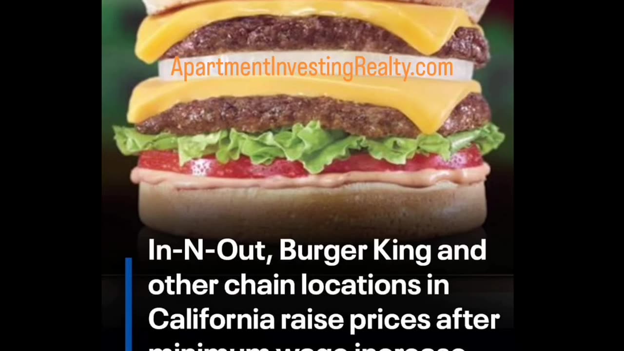 Fast Food Restaurants in California Raise Prices 😮‍💨