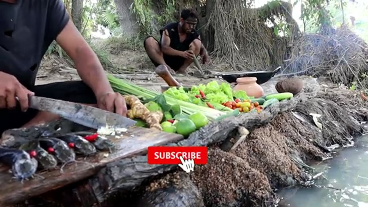 Indian forest primery food cook and eat