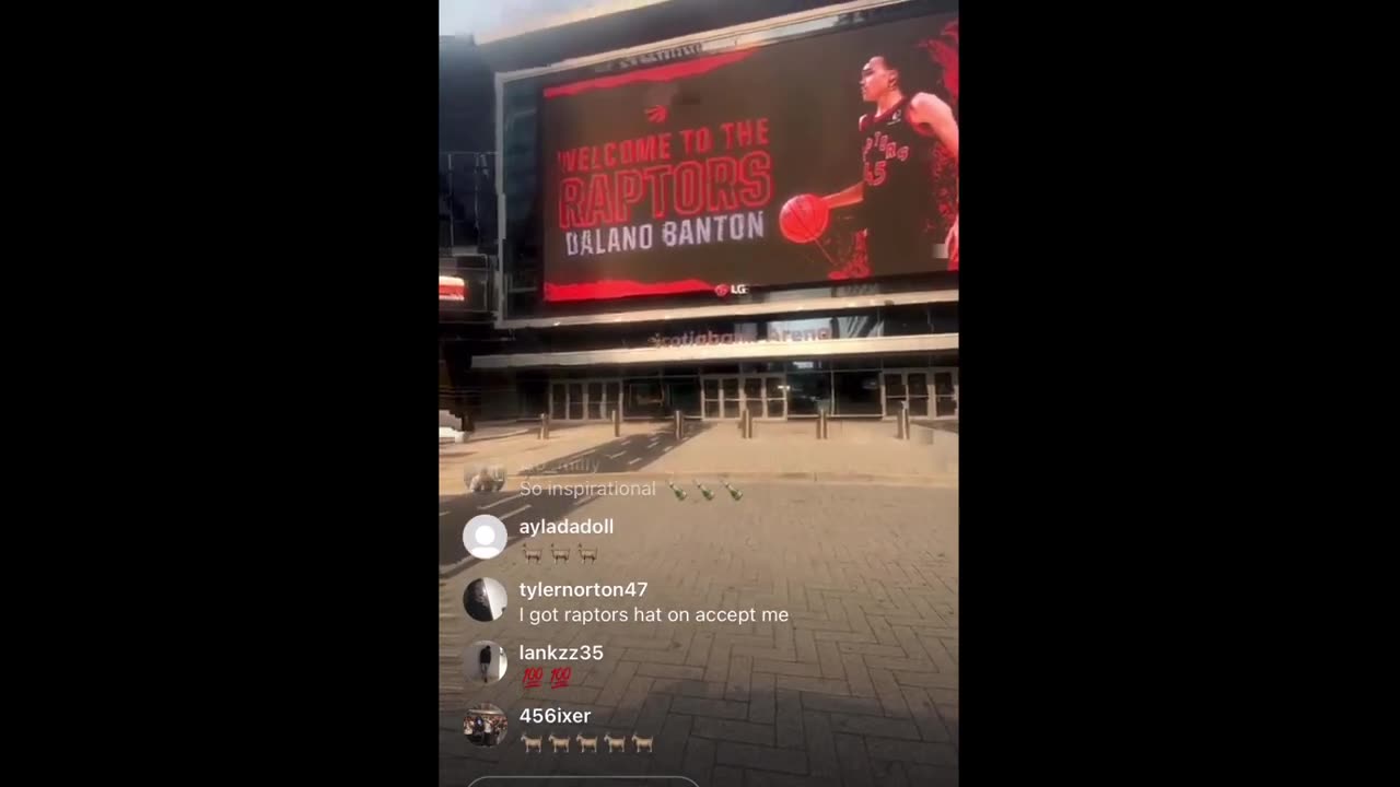 BiigSlime X Dalano Banton IG live Celebrating getting drafted by the raptors #nba