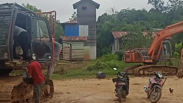 Excavator woman