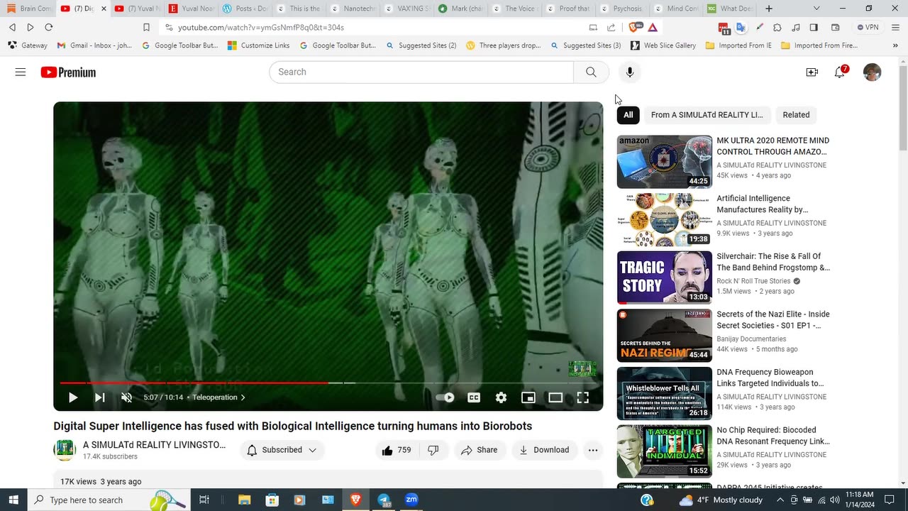 Nanotech combined with AI has turned humans into biorobots