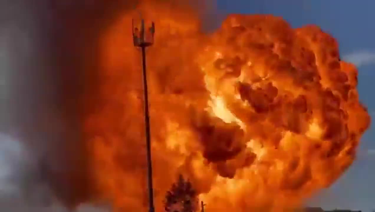 Explosion at the gas station